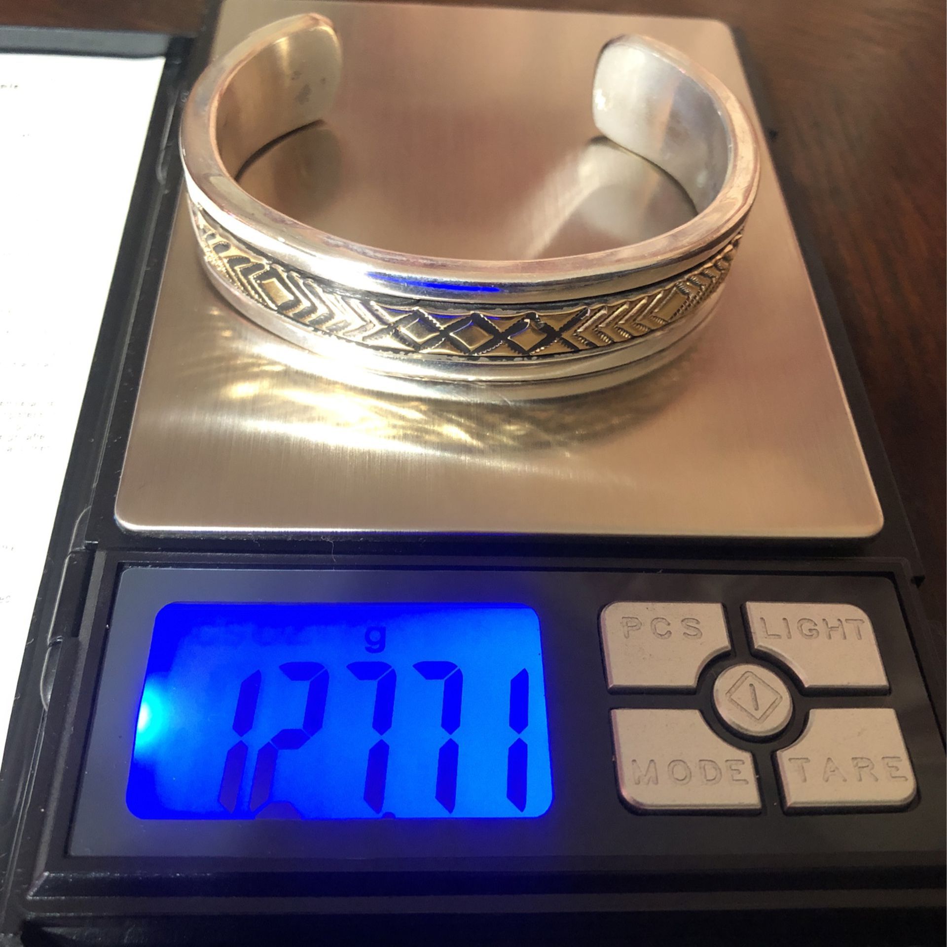 Bracelet Bruce Morgan 128 g gold and silver bracelet