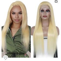Blonde Lace Front Wigs Human Hair 26 Inch 613 Lace Front Wig Human Hair Newmi 180 Density Transparent 13x4 Straight Lace Front Wigs for Women Natural