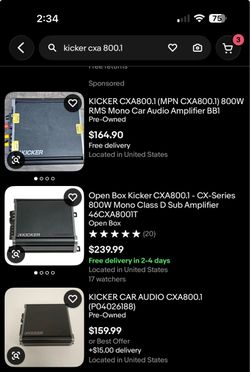 Kicker cxa800.1