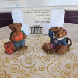 VINTAGE  NEW 1999 Home Interiors & Gifts "Thank You Bears" #99005-99  *Set of 2*
