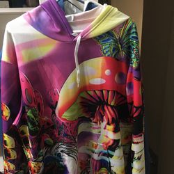 Super Awesome Psychedelic hooded Pullover 