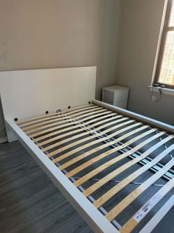 Ikea Malm White Bed Frame [Queen]