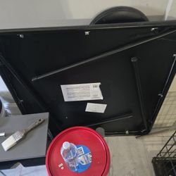 Black Square Table With 1 Stool Asking 55.00