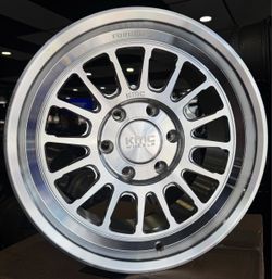 Kmc 447 Forged 17x8.5 6x139.7 -10 Offset Wheels ( Set of 4 ) 🔥🔥🔥