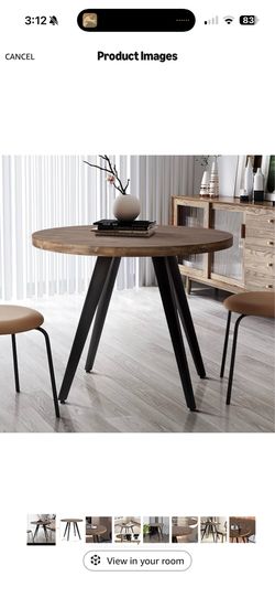 Round cafe table
