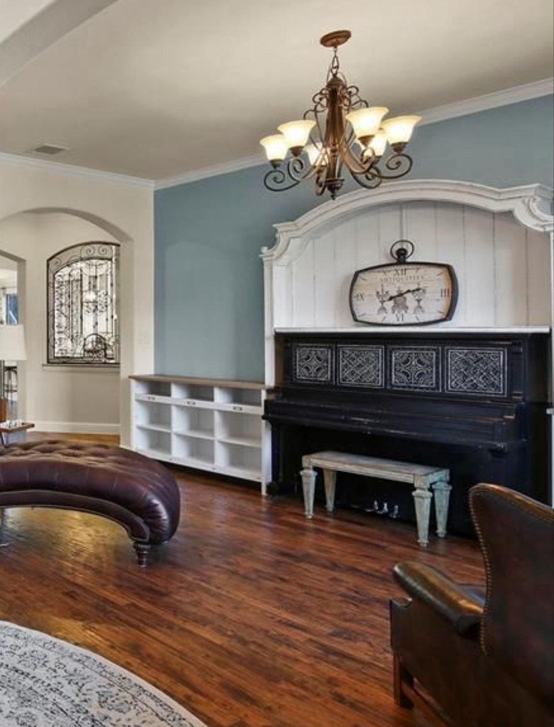 Arch Furniture Piece Above Piano