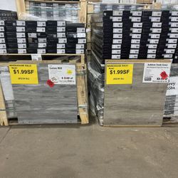Gray Vinyl Click Flooring Selection! 100% WATERPROOF💦