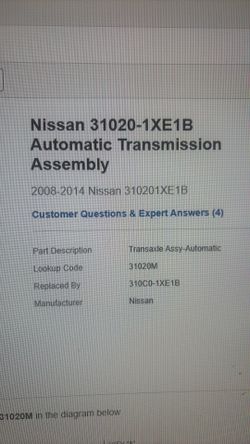 NISSAN TRANSMISSION