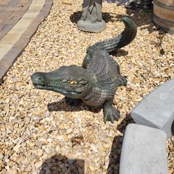 CONCRETE CEMENT ALLIGATOR STATUE $180 EACH