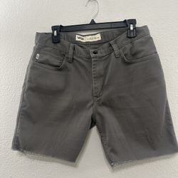 Mens VANS gray cut off shorts size 32