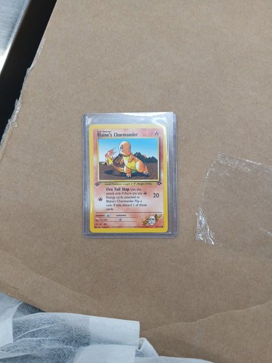 Blaines Charmander 1st Edition NM