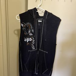 Guess Men’s Hoodie Vest Small 