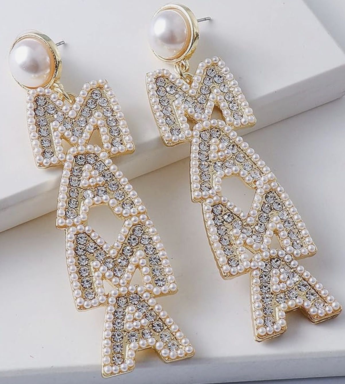MAMA Dangle earrings For Dog Mama, New Mama, Yo Mama 😀