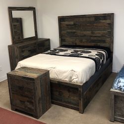 Six piece queen bedroom set