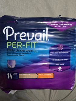 Womens Prevail daily underwear XL (Depends)