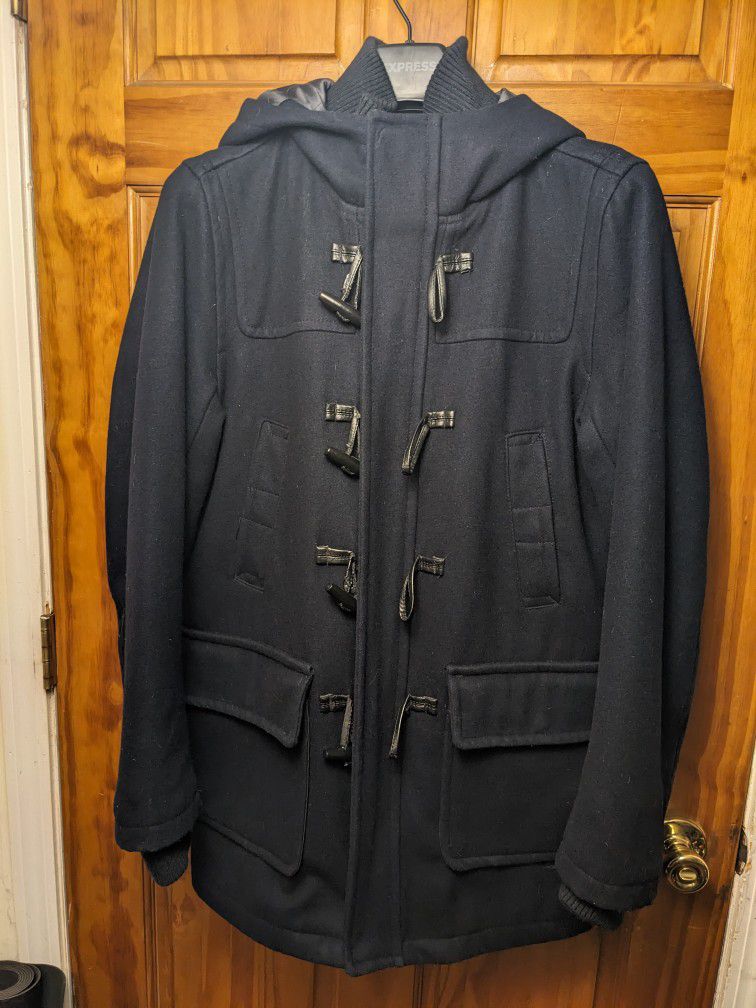 tommy Hilfiger wool duffel jacket size S 