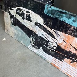 Large Canvas Car Art