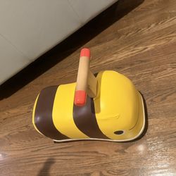 B. toys Wooden Bee Ride-On - Boom Buggy: Toddler Push Toy, Physical Fitness Builder