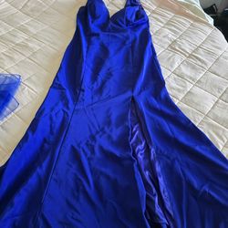 Blue formal gown