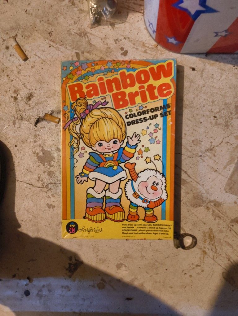 1983 Rainbow brite Colorforms Dress Up Set