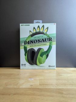 Art-Sound   LED Light Up Dinosaur Wireless Headphones