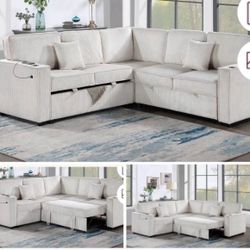 Sectional With Ottoman Set 