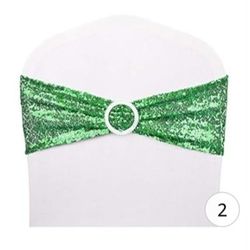 💚 Green Chair Sashes Sequins 👀Pls Read Description Below For Location ⤵️