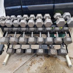10-65 Dumbbell Set