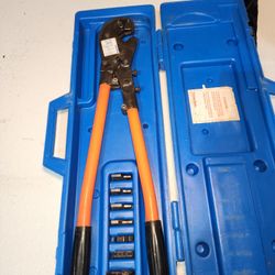 Thomas Betts Shure Take Ratcheting Crimp Tool With Dies TBM8