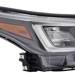 Front Headlight Assembly For 2021-2022Subaru Outback/Legacy, Right Passenger Side Replacement, LED Headlamp Black Housing Clear Lens