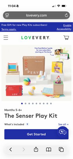 Lovevery The Senser 5-6 months Play Kit