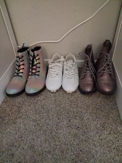 Girl boots, and soccer cleats