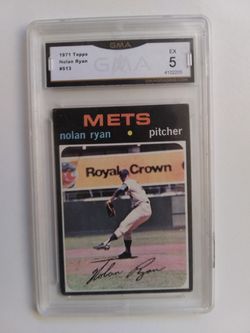 1971 Topps Nolan Ryan HOF Baseball Card Graded 5 GMA like PSA