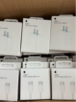 Apple charger cable 60W type C & 20W power adapter set