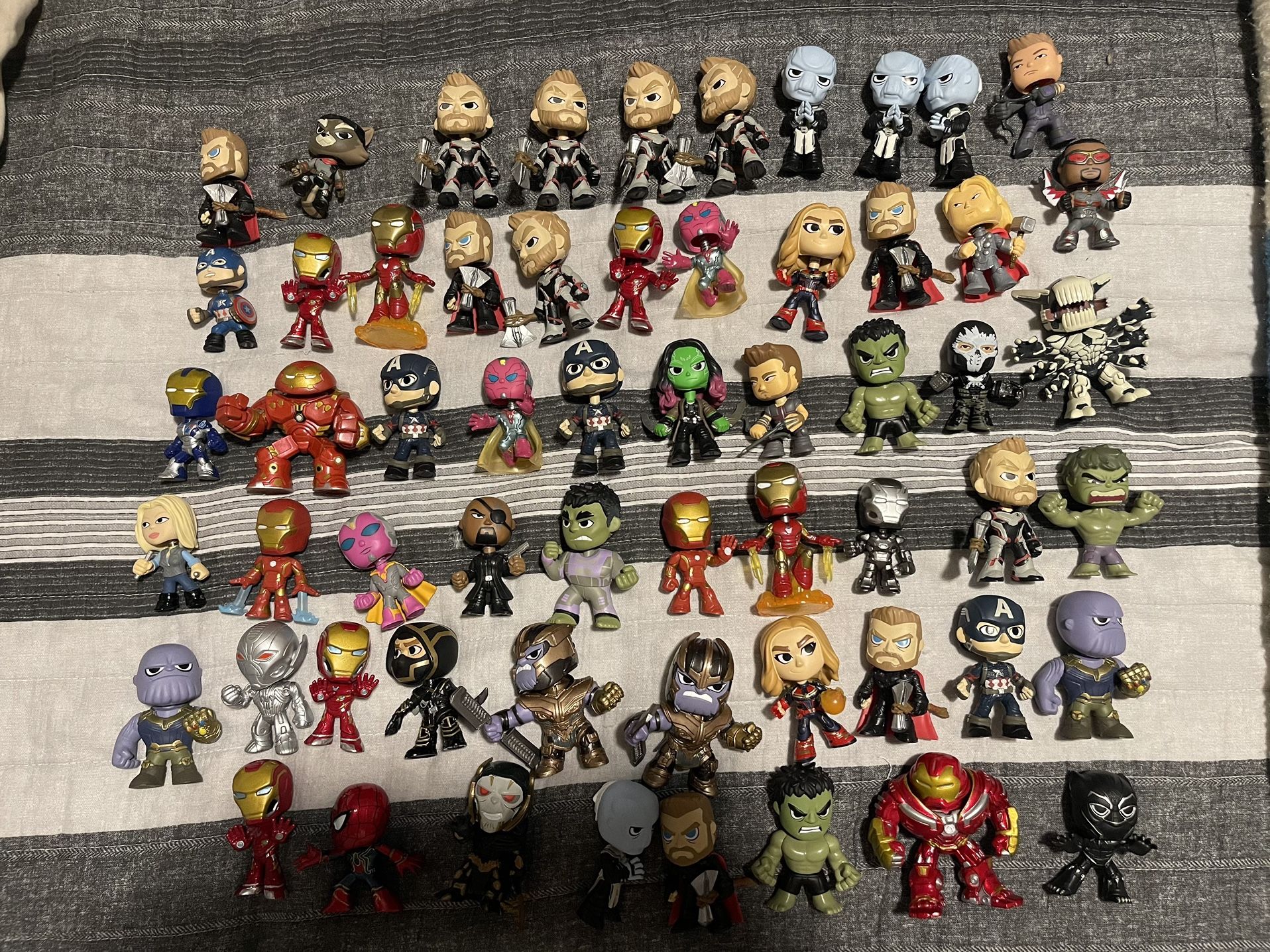 Marvel Avengers Funko Pop Mystery Minis Lot Spider-Man Iron Man Captain America Toy Figures 