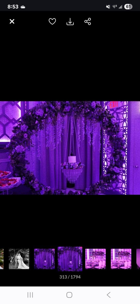 Event Table Centerpieces, Cake, Champagne Wall