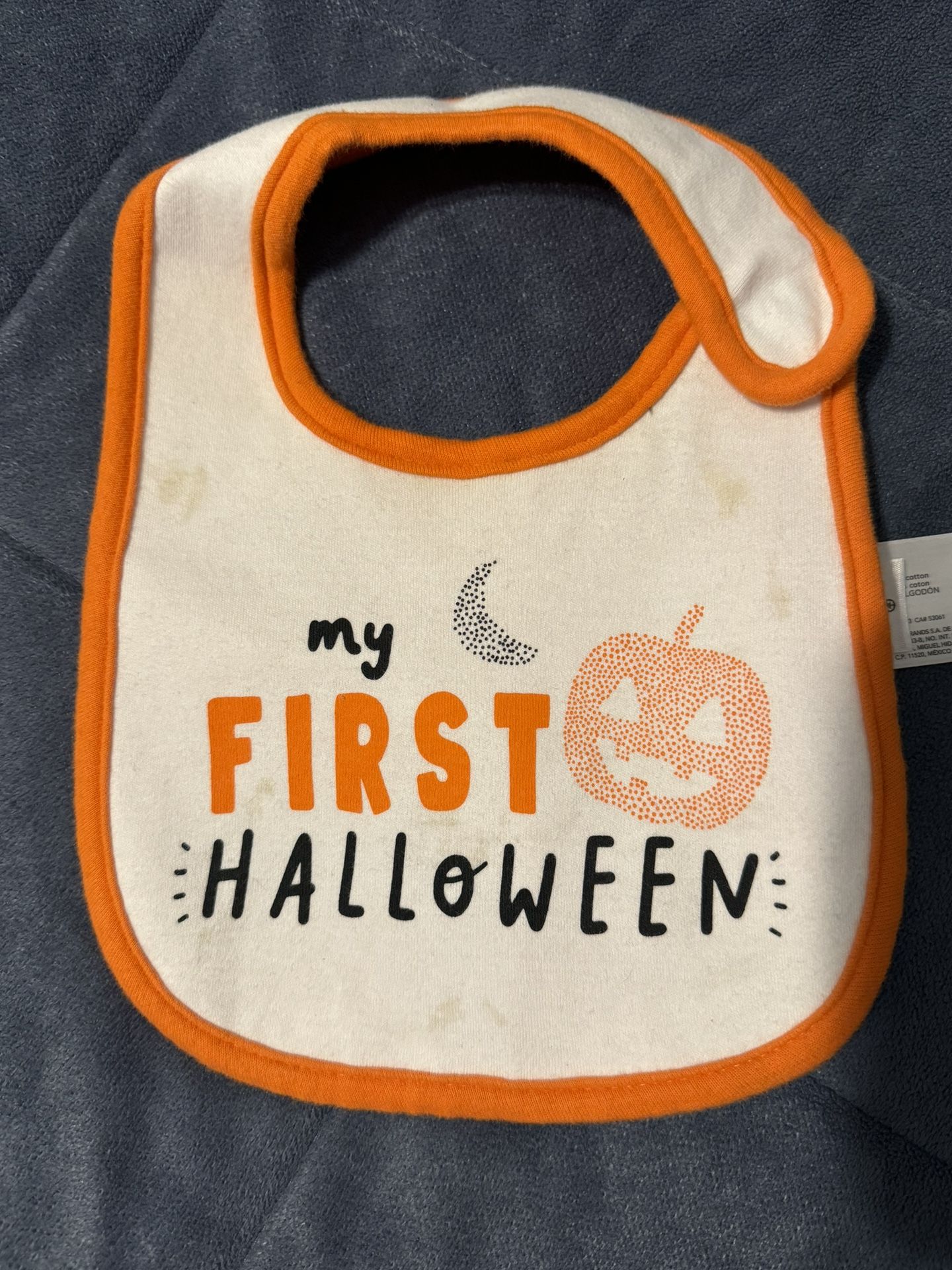 First Halloween Bib