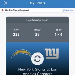 Chargers Vs Giants