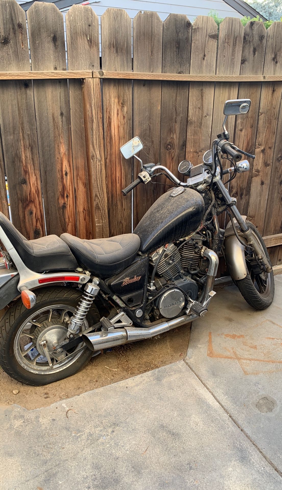 Honda shadow 600 series non-operable