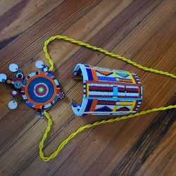 African Maasai Cuff Bracelet And Necklace Set