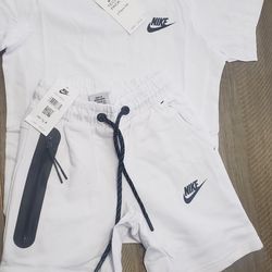 Kids nike tech short sets spring tx