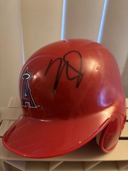 Mike Trout Autographed Angels Mini-Helmet PSA Authenticated 