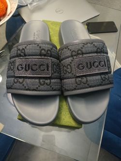 Gucci Monogram Slides mens 44/10