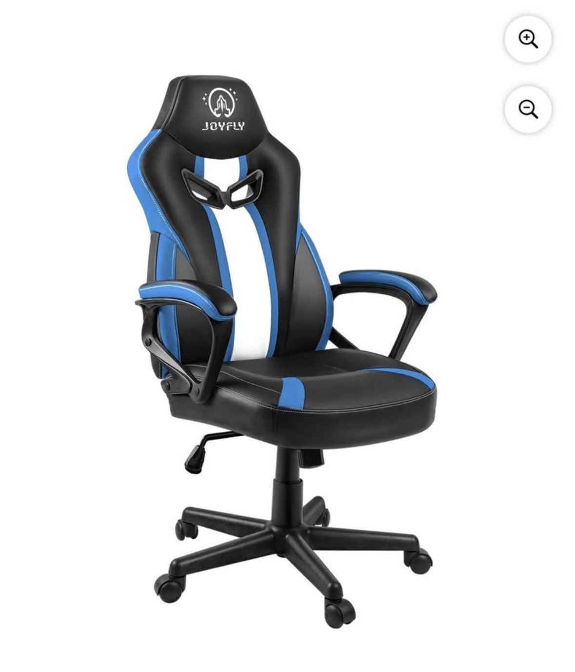 Jf188-JOYFLY Ergonomic Gaming Chair Sturdy Office Computer Chair PU Leather, 250lbs Load, Blue&Black