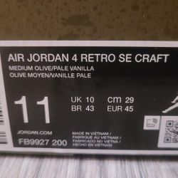 Air Jordan 4 Craft
Olive