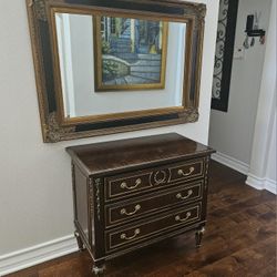 Entrance Table And Mirror Set