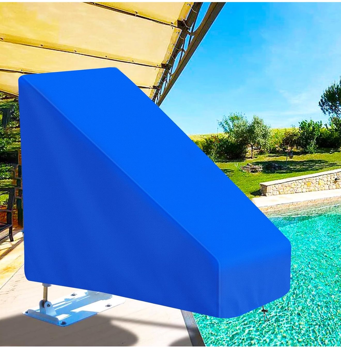 Swimming Pool Lift Chair Protective Cover, 600D Heavy Duty Outdoor Pool Lift Chair Protective Covers,Compatible with Global Lift Corp - Inground Pool