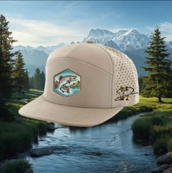 7 panel perforated hats Lots of different designs
