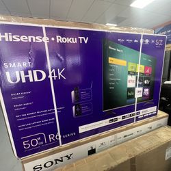 Hisense 50” R6 Series 4k UHD Roku Smart Tv 