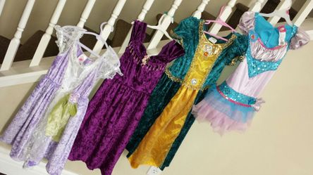 Princess costumes sizes 4-5